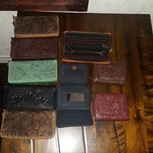 Female leather wallets